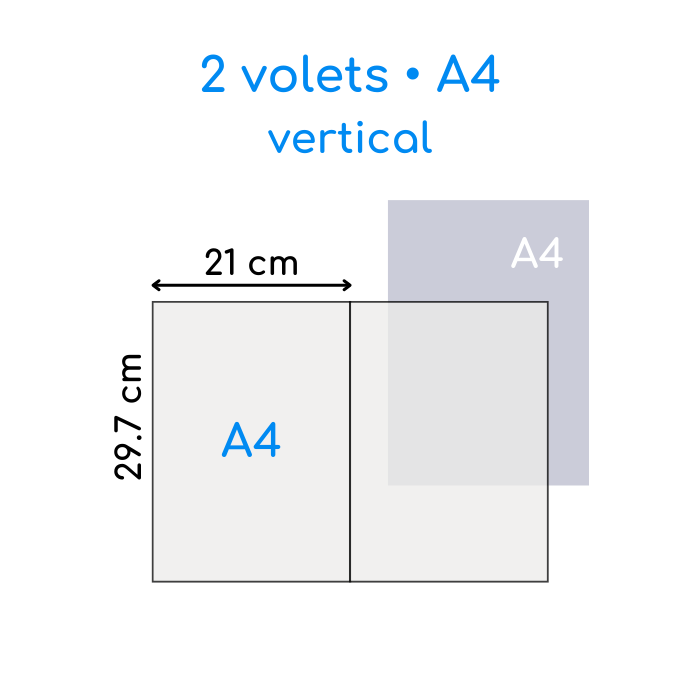 Dépliant 2 volets A4 vertical